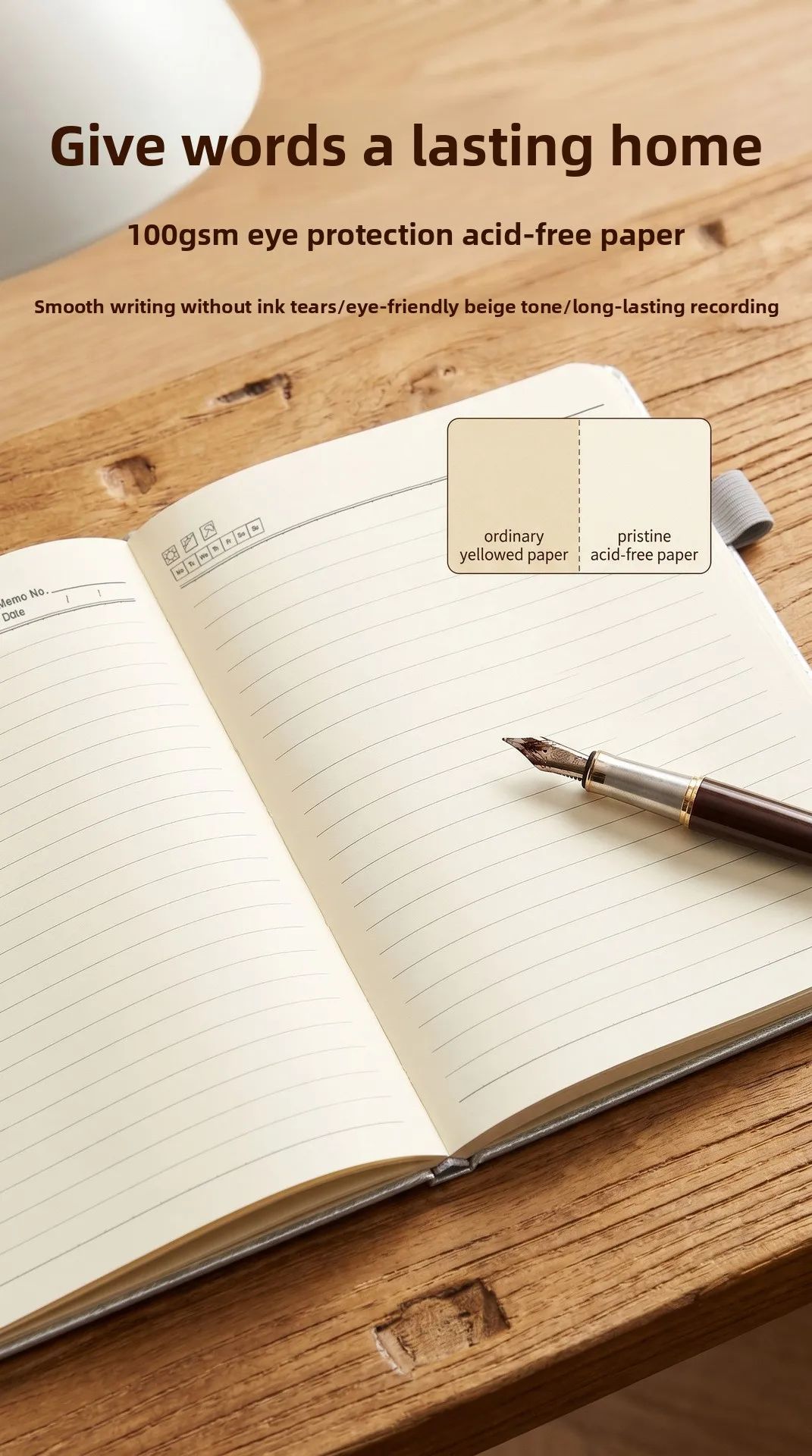 A5 DuPont Paper Notepad Custom Made Acid-free Paper Eco-Friendly Business Office Personal Logo Notebook, product detail 2