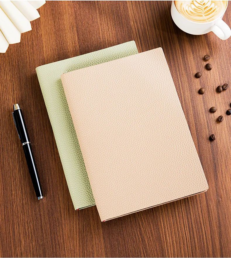 A5 Lychee-Pattern Notebook Customizable Logo Printing for Corporate Events Business Use, product detail 6