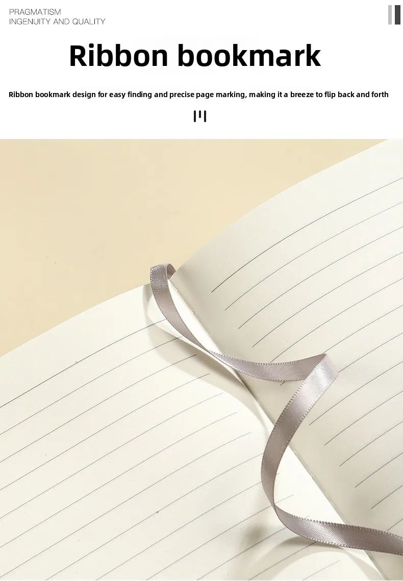 A5 Faux Leather Cover Notepad Snap Closure Tri-Fold Design Pen Holder Office Notebook Corporate Meeting Pad Portable Custom Gift, product detail 9