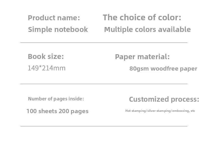 Custom-Made A5 Business Meeting Record Book with Textured Pu Cover Custom Printing for Gift, product detail 14
